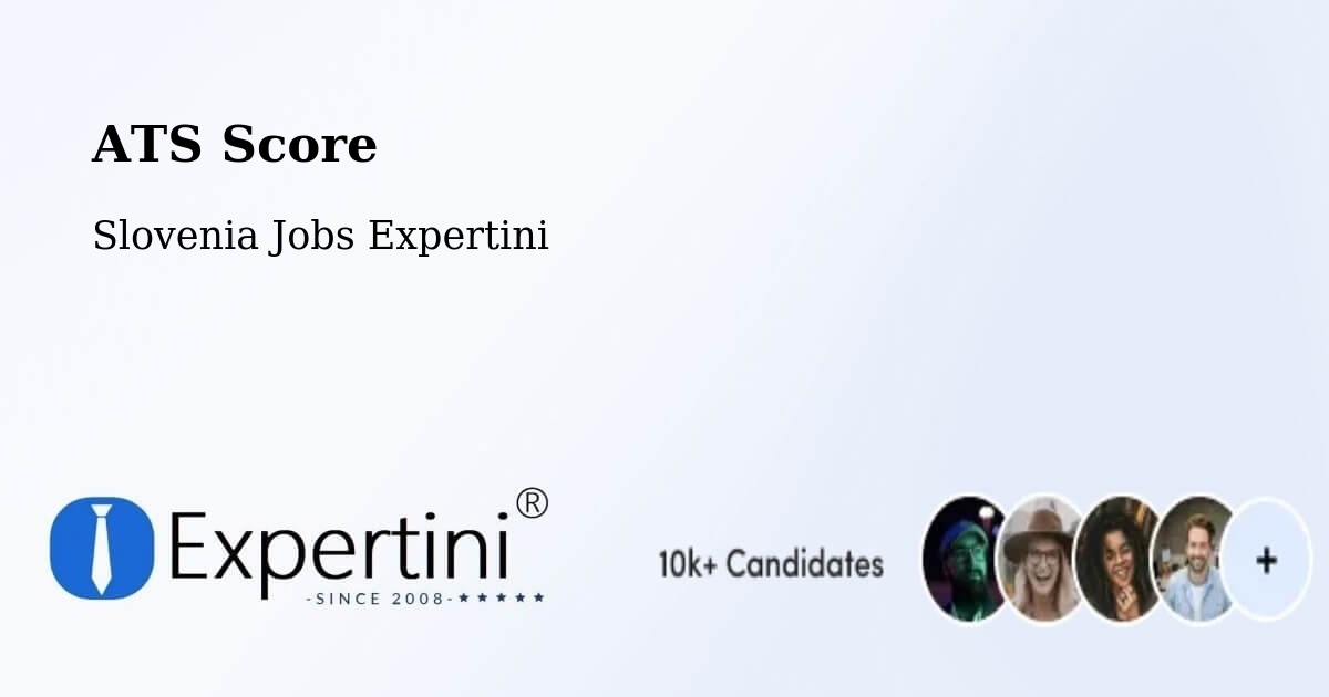 Resume ATS Score & Job Description Match Tool – Rakek - Slovenia Jobs Expertini